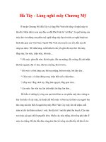 làng nghề truyền thống Hà Tây - Làng nghê mây Chương Mỹ pdf