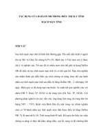 TÁC DỤNG CỦA DAFLON 500 TRONG ÐIỀU TRỊ SUY TĨNH MẠCH MẠN TÍNH pptx