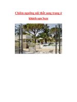 Chiêm ngưỡng nội thất sang trọng ở khách sạn Sezz..... ppt