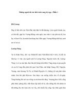 Những người tôi các đời trước sang ký ngụ - Phần 1 pptx