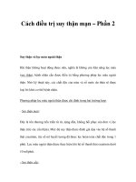Cách điều trị suy thận mạn – Phần 2 pdf