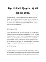 Bạn đã khởi động cho kỳ thi đại học chưa? pot