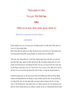 Thân phận trí thức - Tác giả: Vũ Tài - Phần tử trí thức pot