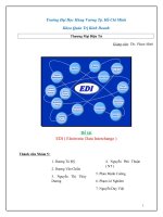 tiểu luận thương mại điện tử đề tài electronic data interchange (edi)