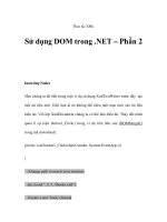 Thao tác XML - Sử dụng DOM trong .NET – Phần 2 ppt