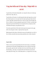 kiến thức nhãn khoa - Ung thư biểu mô tế bào đáy pdf