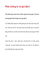 Phải chăng là có gió độc? pot