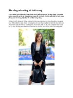 Tia nắng mùa đông từ thời trang pot