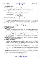 Đề thi thử Đại học năm 2011 của Trần Sỹ Tùng ( Có đáp án) - Đề số 36 potx