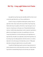 làng nghề truyền thống Hà Tây - Làng nghề khảm trai Chuôn Ngọ pdf