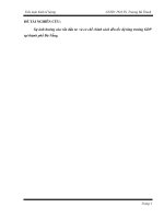 nghiên cứu sự tác động của các nhân tố đầu vào đến tăng trưởng gdp của thành phố đà nẵng