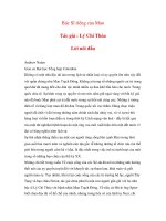 Bác Sĩ riêng của Mao - Tác giả - Lý Chí Thỏa - Lời nói đầu ppt