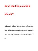 Sợ đi cáp treo có phải là bệnh lý? doc