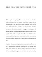 PHẪU THUẬT ĐIỀU TRỊ UNG THƯ TỬ CUNG ppt