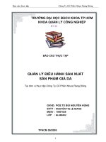 quản lý điều hành sản xuất sản phẩm giả da tại đơn vị thực tập công ty cổ phần nhựa rạng đông