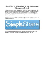 Share Files và Screenshots từ máy tính cá nhân thông qua trình duyệt pot