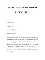 12 DƯỢC PHẨM TRONG SỐ ĐƯỢC SỬ DỤNG NHIỀU pps