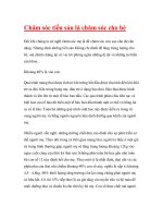 Chăm sóc tiền sản là chăm sóc cho bé doc