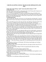 CHƯƠNG II: ĐƯỜNG LỐI ĐẤU TRANH GIÀNH CHÍNH QUYỀN (1930- 1945) ppt