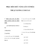 PHỤC HỒI CHỨC NĂNG GÃY CỔ PHẪU THUẬT XƯƠNG CÁNH TAY docx