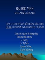 Tài nguyên đa dạng sinh học Việt Nam doc