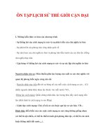 ÔN TẬP LỊCH SỬ THẾ GIỚI CẬN ĐẠI ppt