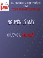 Bài giảng: Nguyên lý máy - chương 7 potx