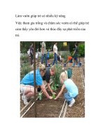 Làm vườn giúp trẻ có nhiều kỹ năng pot