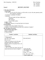 Giáo án tiếng anh 8 chuẩn