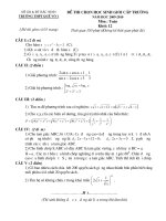 Đề thi chọn học sinh giỏi cấp trường môn toán lớp 12 THPT Quế Võ 2009-2010 ppsx