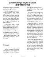 Quá trình hình thành giáo trình y học với quan điểm cầm tay một cách có ý thức p1 docx