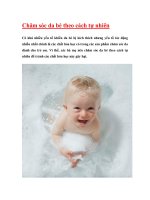 Chăm sóc da bé theo cách tự nhiên docx