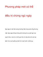 Phương pháp mới có thể điều trị chứng ngủ ngáy ppsx