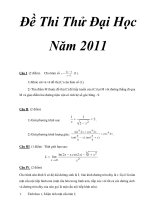 ÐỀ THI THỬ ĐẠI HỌC MÔN TOÁN SỐ 13 ppt