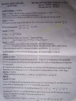 ĐỀ THI THỬ CAO ĐẲNG - ĐAI HỌC 2011 :TRƯỜNG THPT CHUYÊN QUỐC HỌC HUẾ MÔN TOÁN KHỐI A pps