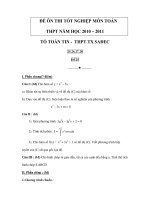 ĐỀ ÔN THI TỐT NGHIỆP MÔN TOÁN TT GDTX SAĐÉC ĐỀ ÔN THI 25.26.27.28 pptx