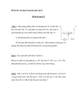 Đề ôn thi vào lớp 10 chuyên môn vật lý Đề luyện tập số 2 Câu 1 : Một pot