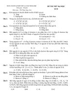 đề thi thử đại học môn hóa lần 1 mã đề 003 năm học 2008 - 2009 trường trung học phổ thông quang trung pptx