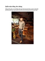 Quần mùa đông cho chàng pps