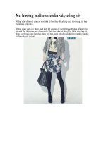 Xu hướng mới cho chân váy công sở pptx