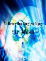Xu Hướng Mua Hàng Qua Mạng ở T.P Hồ Chí Minh docx