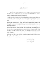 Kế toán doanh thu tiêu thụ và xác định kết quả kinh doanh tại chi nhánh công ty cổ phần lương thực nam trung bộ tại khánh hòa