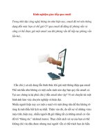 Kinh nghiệm giao tiếp qua email potx