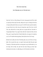 Tiền Triều Chính Thảo (Sự Chinh-phạt của các Triều-đại trước) ppt