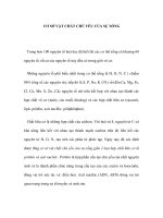 CƠ SỞ VẬT CHẤT CHỦ YẾU CỦA SỰ SỐNG pptx