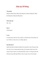 Dân tộc H''''Mông - Tên gọi khác Mông Đơ pps