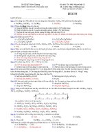 Trường THPT chuyên Huỳnh Mẫn Đạt - đề thi hóa học 12 nâng cao (đề số 123) ppsx