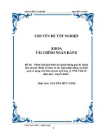 Chuyên đề Phân tích tình hình tài chính thông qua hệ thống báo cáo tài chính kế toán và các biện pháp nâng cao hiệu quả sử dụng vốn kinh doanh tại công ty xuất nhập khẩu thiết bị điện ảnh – truyền hình