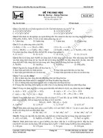 đề thi thử môn hóa mã 007 trường ngô gia tự ppt