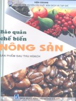 Bảo quản chế biến nông sản sản phẩm sau thu hoạch part 1 pptx